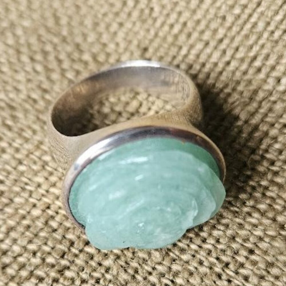 Kenneth Cole Sterling Silver Chrysoprase Ring - Picture 2 of 12